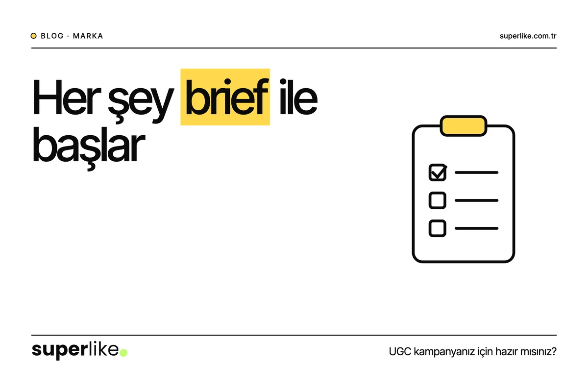 Bir UGC Kampanyasında Her Şey Brief ile Başlar — Peki Sizinki Hazır mı?